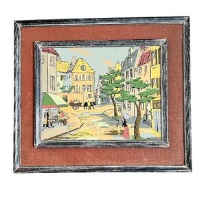 Vintage Morel Paris Street Scenes Lithograph